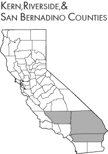 Kern, Riverside & San Bernadino Counties